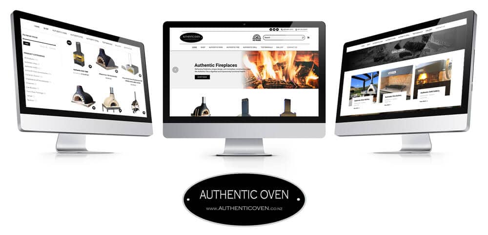 authentic oven website design
