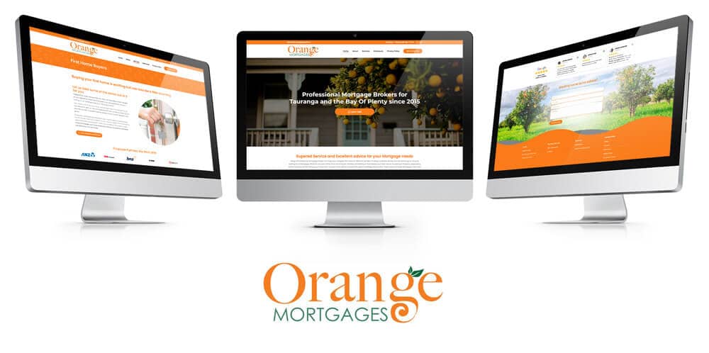 orange mortgages web design