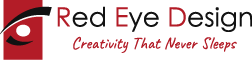 red eye design tauranga logo